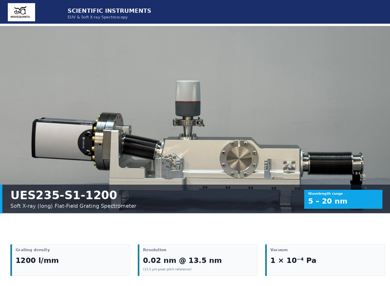 UES235-S1-1200 — WaveQuanta Soft X-ray (long) spectrometer