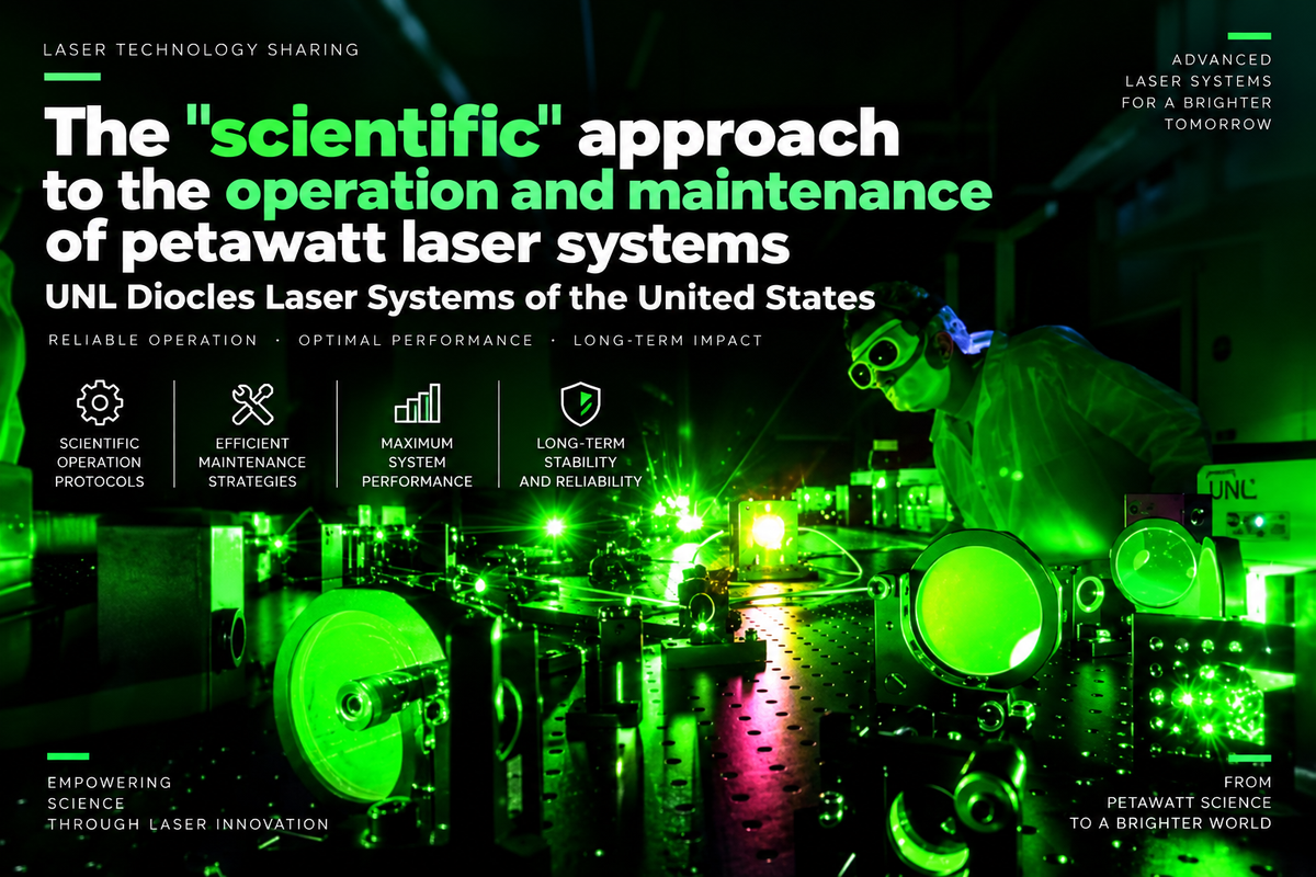 The "scientific" approach to the operation and maintenance of petawatt laser systems - UNL Diocles Laser Systems of the United States