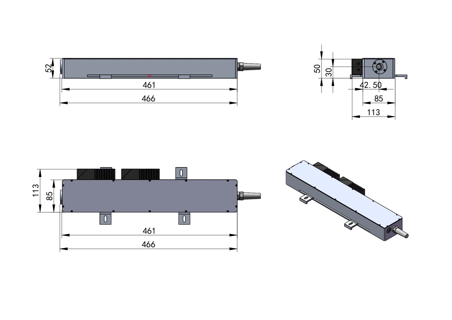 461nm Narrow linewidth laser