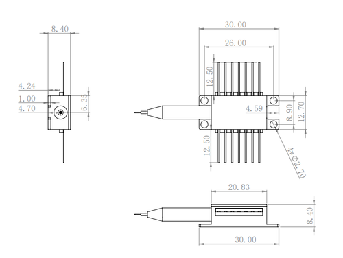 1060-1625nm Fixed external cavity diode laser