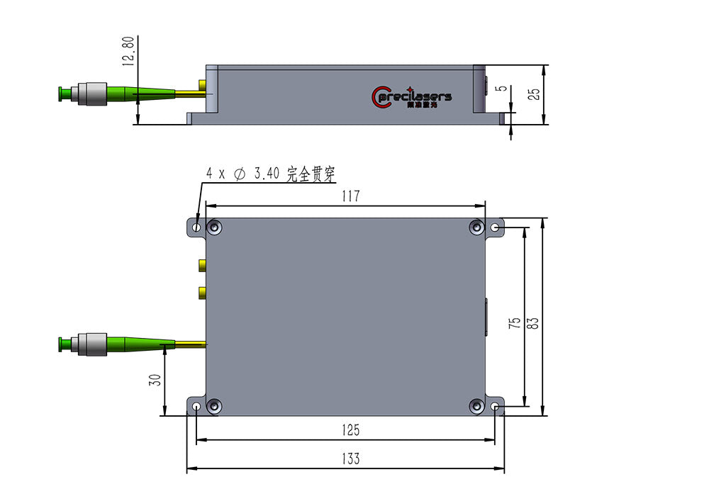 1060-1625nm Fixed external cavity diode laser
