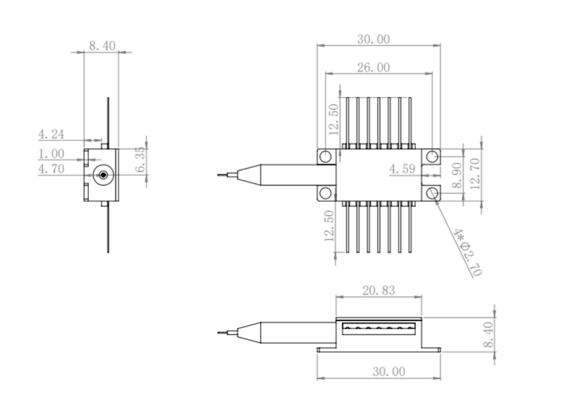 450-1000nm Fixed external cavity diode laser