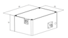 BIM-6809 dimensional drawing (94 x 60 x 40 mm)