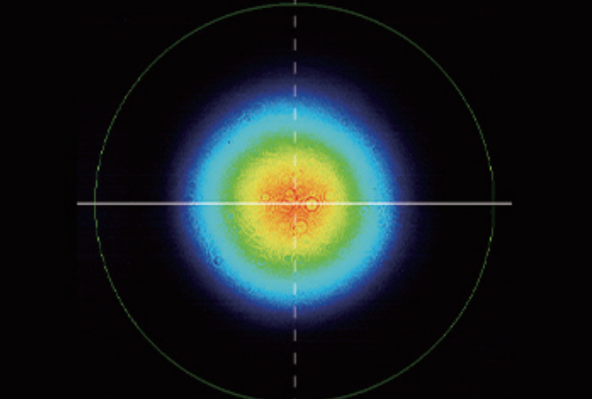 Typical near-field spot — Graph