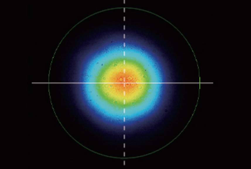 Typical near-field spot — Graph
