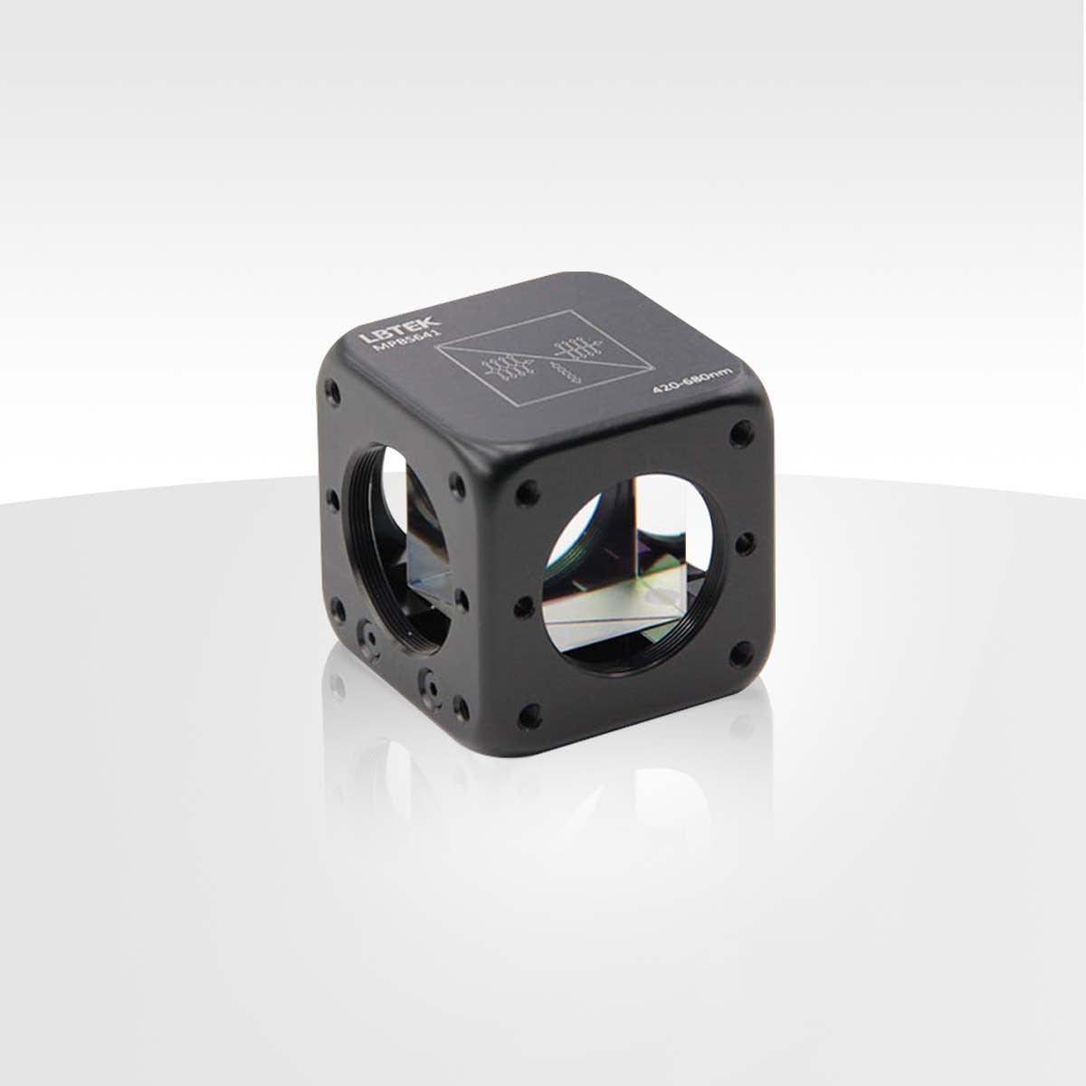Broadband Polarizing Beamsplitter Cube, AR Coating 420 nm-680 nm MPBS641
