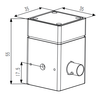 Housing dimensions, isometric view
